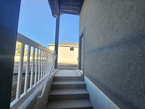 View of stairs