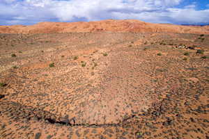 View of mountain backdrop featuring a desert landscape and rural landscape
