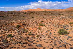 View of mountain background with a desert landscape and rural landscape