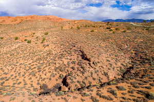 Mountain view with a desert landscape