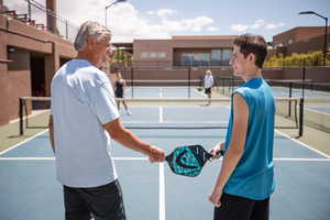 View of tennis court