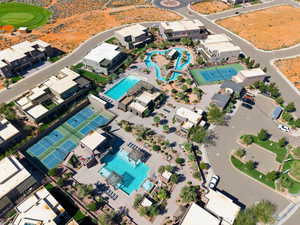 View of property location with a pool area