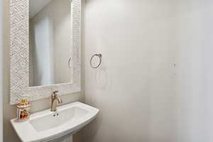 Bathroom featuring a sink