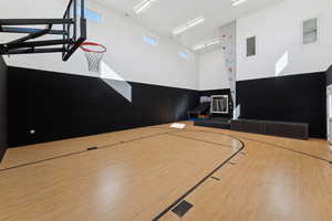 View of basketball court with community basketball court and plenty of natural light
