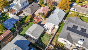 Aerial view of residential area