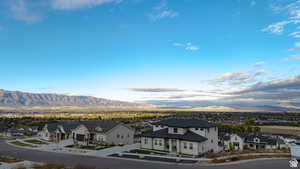 Mountain view with nearby suburban area