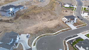 Aerial view of residential area