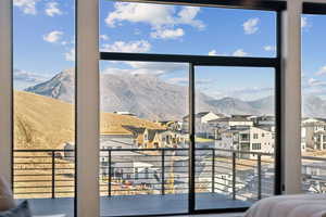 Large primary bedroom window - step out to reach patio