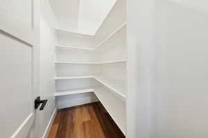 Basement apartment kitchen pantry