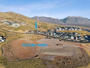 Aerial view home and future park