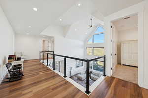 Corridor overlooking greatroom