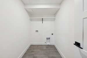 Basement apartment kitchen laundry hookups