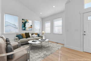 Living Room virtually staged