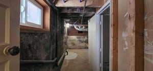 View of below grade area