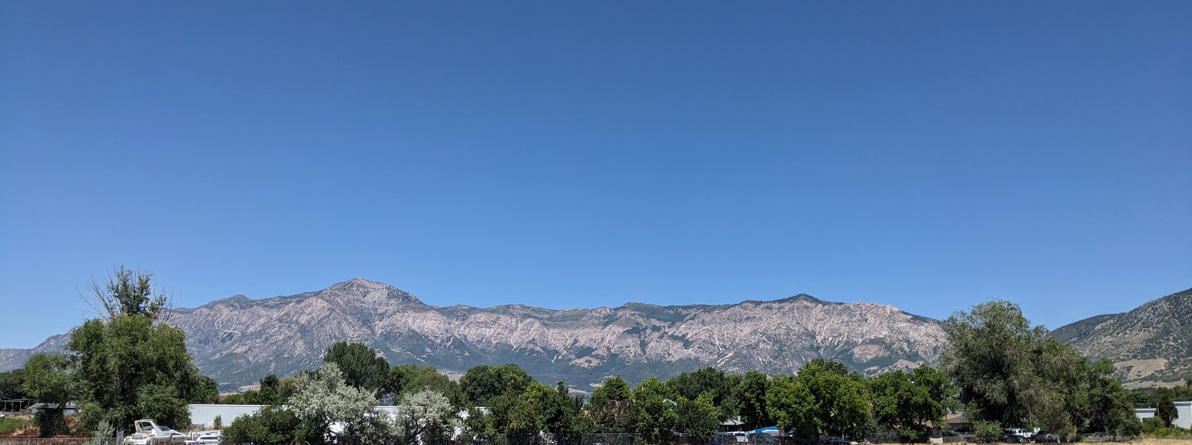 View of mountain background