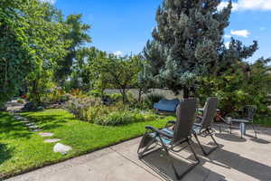 View of patio / terrace featuring view of scattered trees