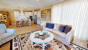 Living room and kitchen