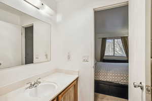 Ensuite bathroom with vanity