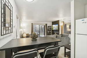 View of dining space