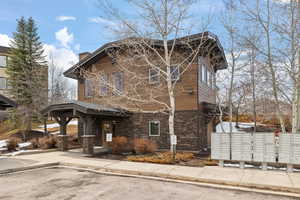 Clubhouse next to building