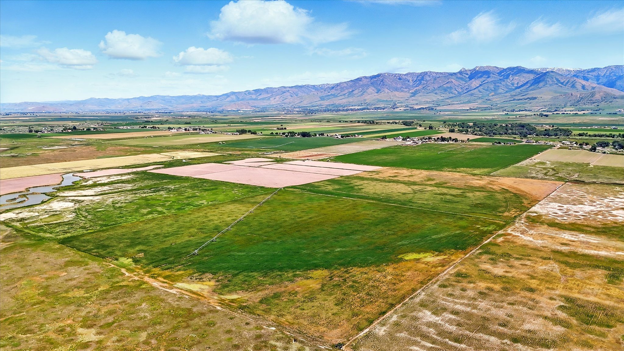 Mountain view with Farmland
