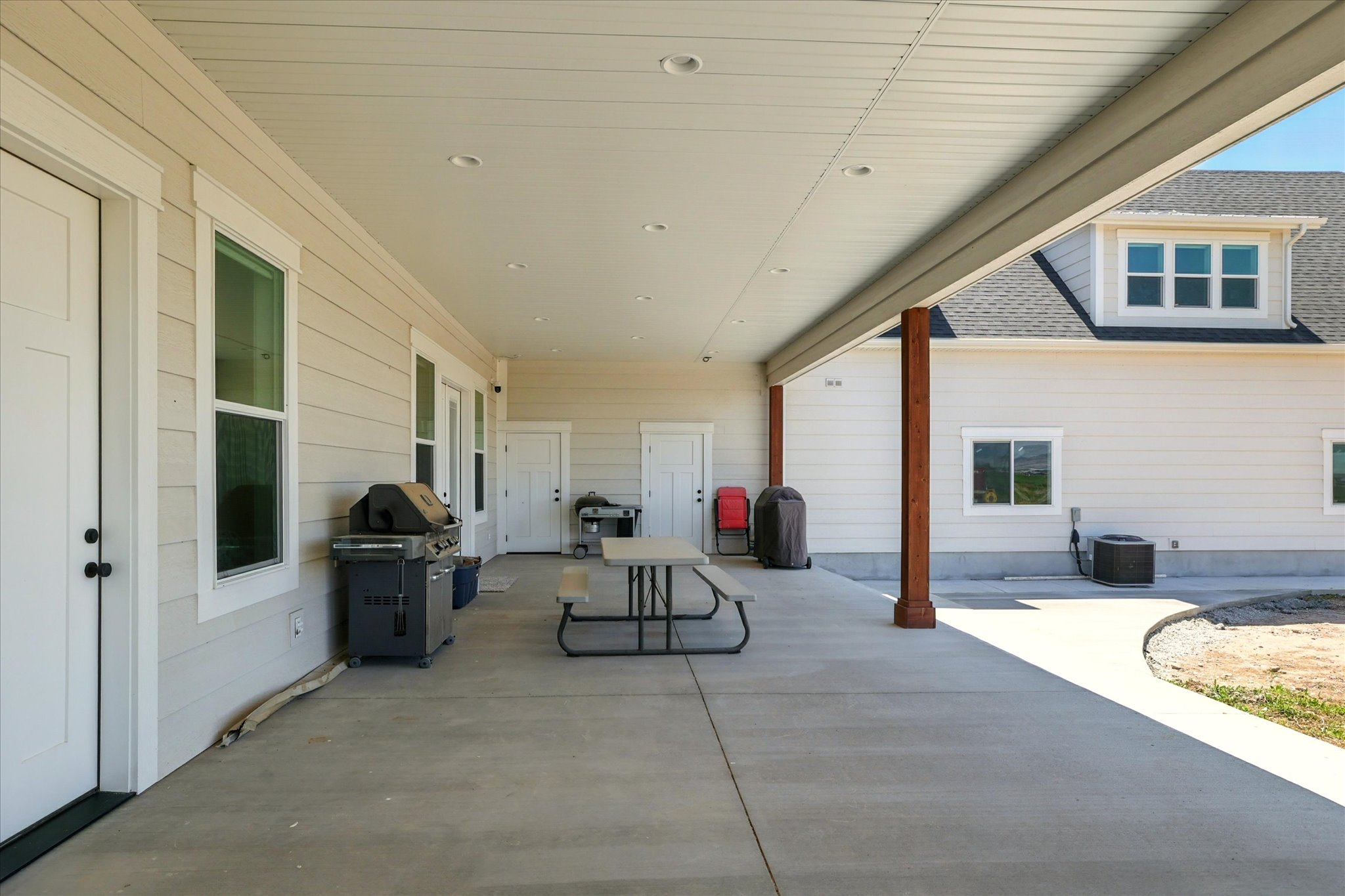 View of patio / terrace with a grill