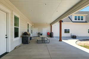 View of patio / terrace with a grill