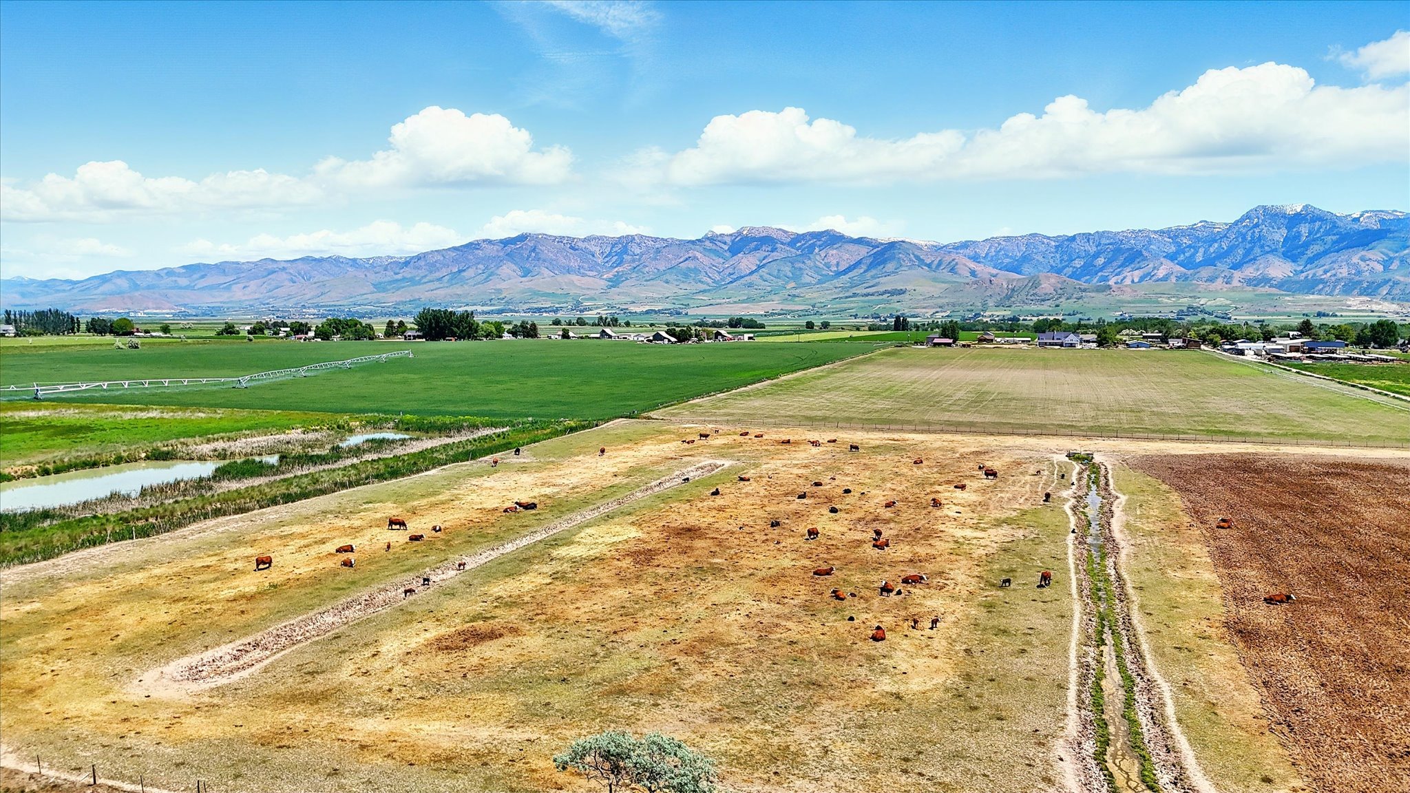 Mountain view featuring rural landscape