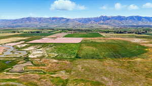 View of rural area with a water and mountain view