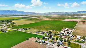 View of rural area with a water and mountain view