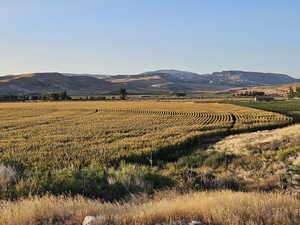 Mountain view featuring rural landscape and abundant farmland