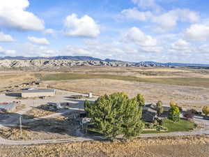 Mountain view with rural landscape