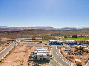 Drone / aerial view of mountains