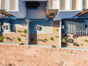 Exterior view of stucco siding