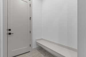 Mudroom with baseboards