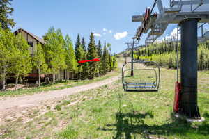 Location of condo from ski run