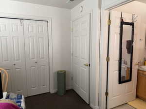Bedroom with a closet