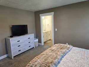 Owners' bedroom and connected bathroom