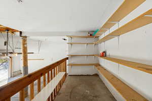 View of storage area