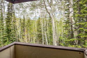 Balcony off living room