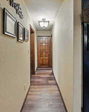Hallway to second bedroom and bath