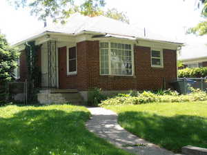 View of front facade with brick siding