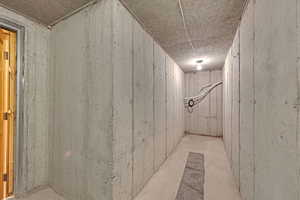 View of below grade area