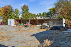 Horse stalls and outbuildings