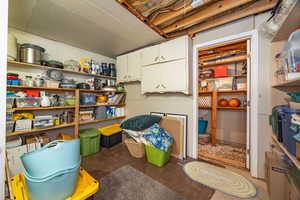 View of storage room