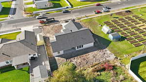 View from above of property
