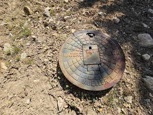 Exterior view of a water meter