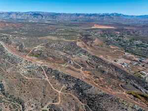 Aerial view of property's location featuring rural landscape