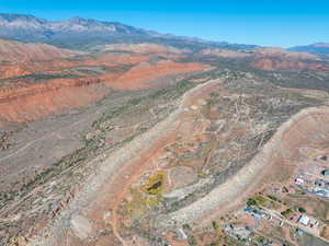 View of property location featuring a mountain backdrop and rural landscape