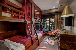 Bedroom featuring carpet and recessed lighting